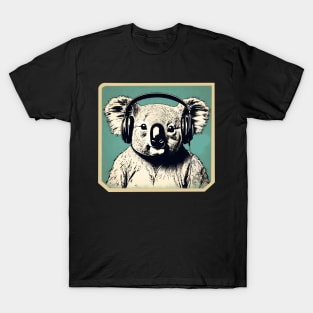 Koala with headphones T-Shirt